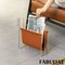 Magazine Holder and Rack for Desktop, Home Office, Living Room, Waiting Areas, Farmhouse File Storage, Basket for Letters, Magazines, Books, Brochures, Newspapers and Other Reading Materials 14-Inch
